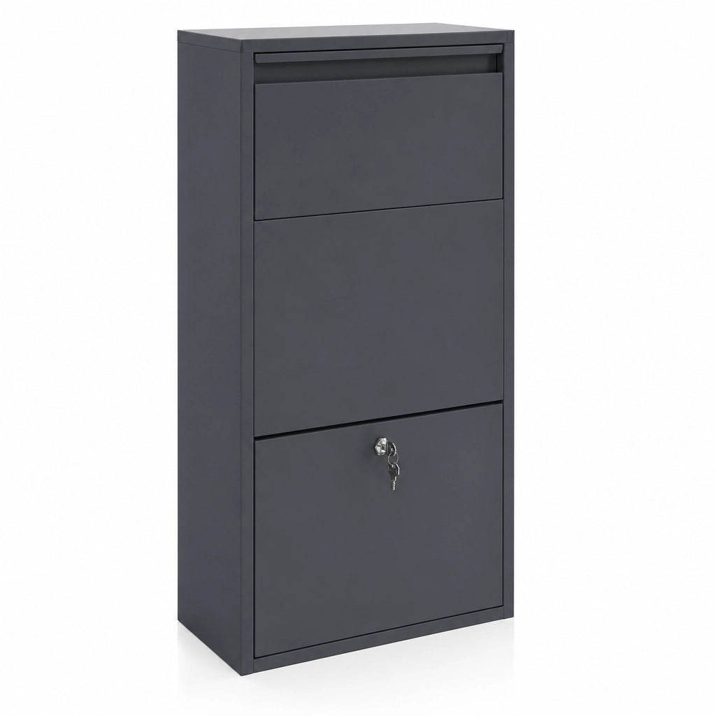 Boîte à colis anthracite 44 × 22 × 82 cm | Colivance
