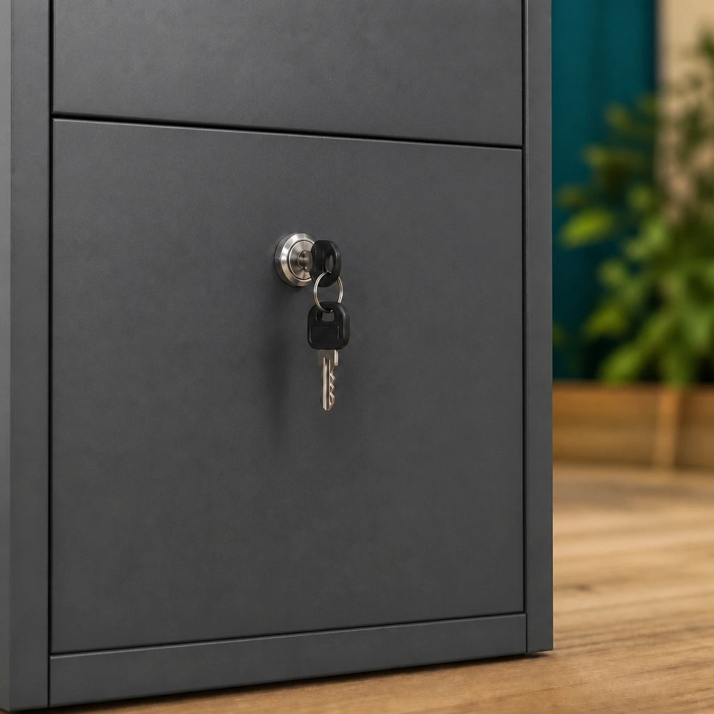 Boîte à colis anthracite 44 × 22 × 82 cm | Colivance