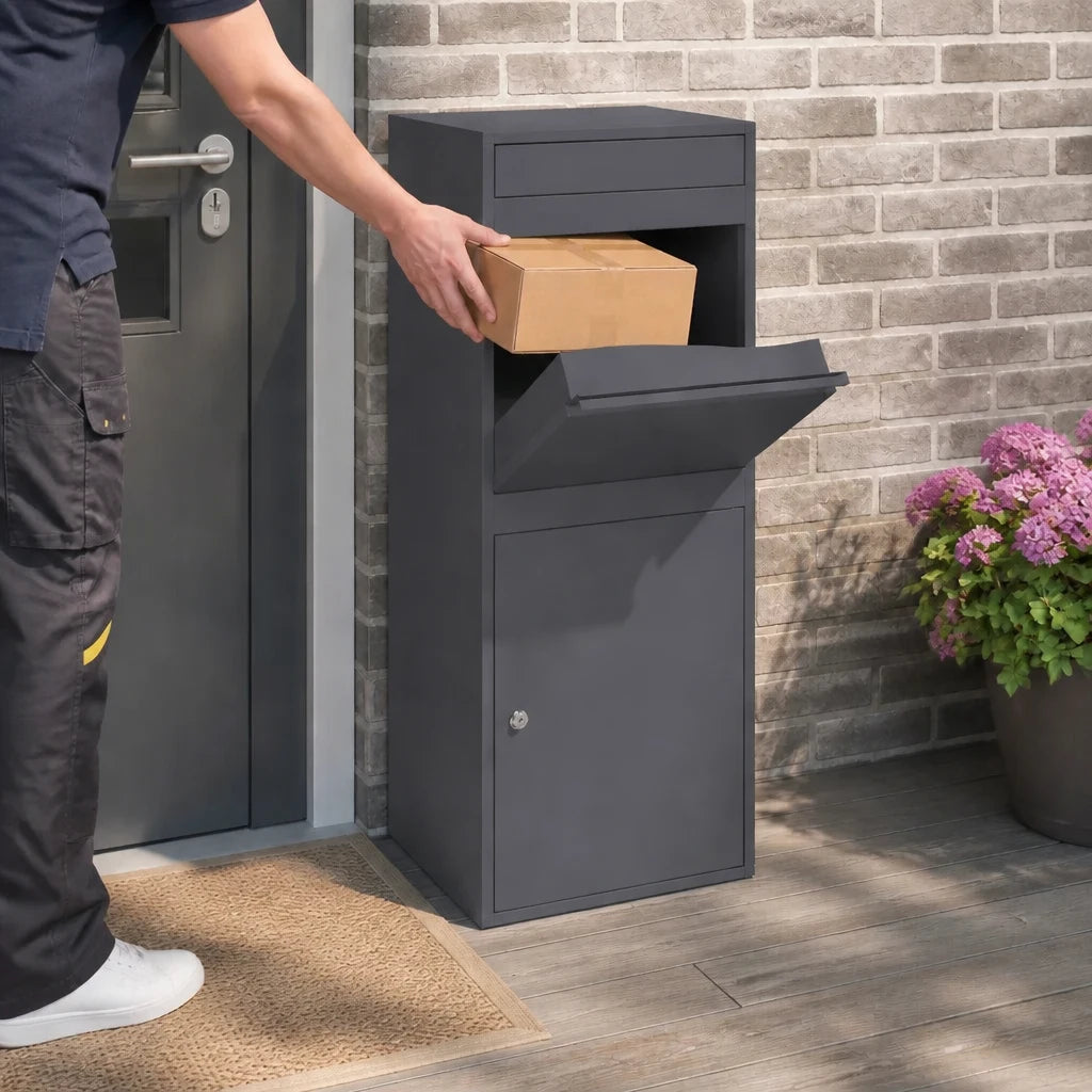Boîte à colis anthracite 41 × 38 × 103 cm | Colivance