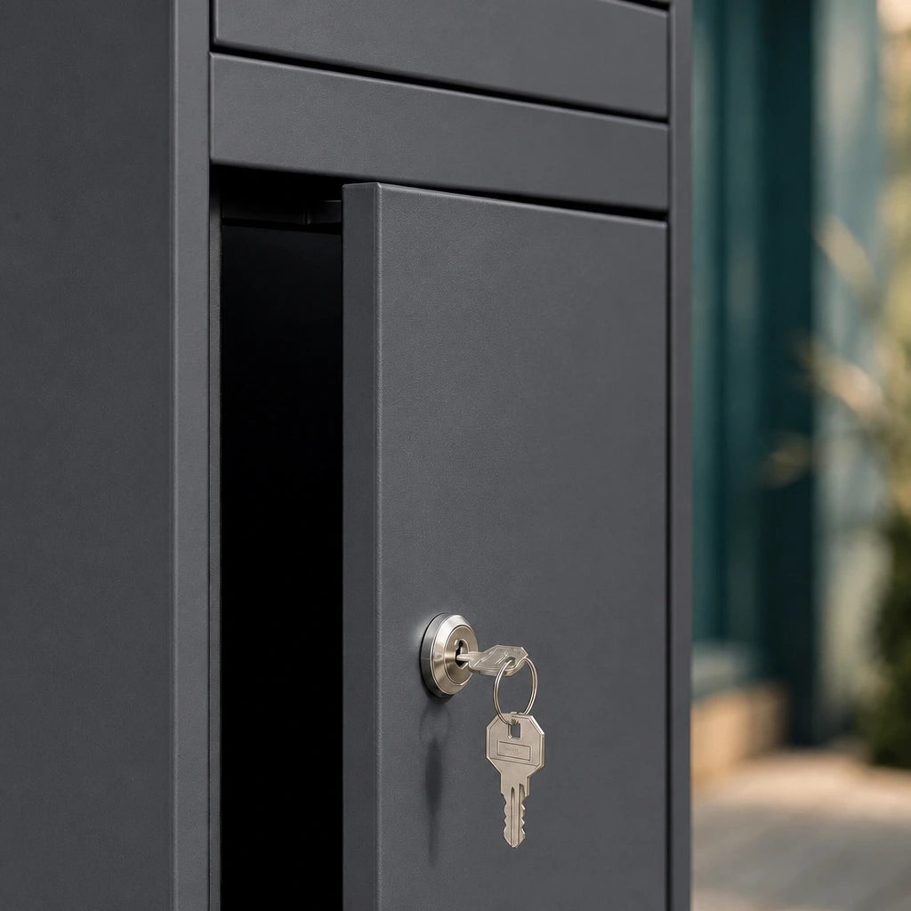 Boîte à colis anthracite 41 × 38 × 103 cm | Colivance